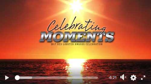 An image of a screen capture for 'Celebrating moments' Red Lobster Award Ceremony