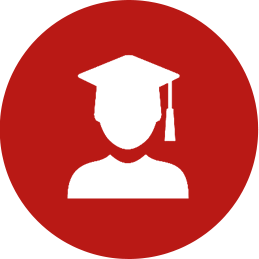 Graduate in Graduation Cap icon